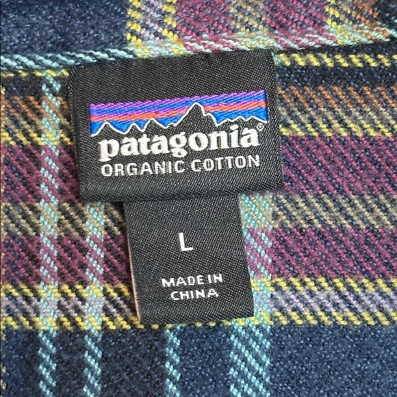 Patagonia Women's Long-Sleeved Cotton Midweight Fjord Flannel Shirt Large #53916 - Picture 5 of 8